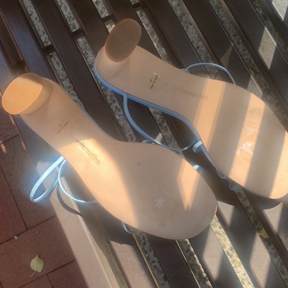 REFORMATION Rachel Heel Open Toe Sandal Size 7.5 *NEW* - Picture 5 of 5